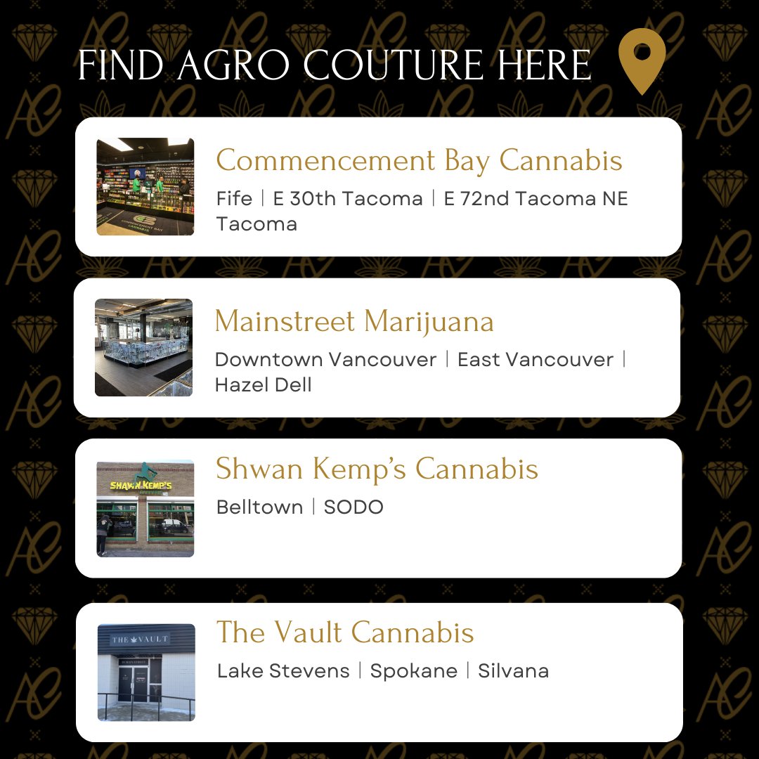Find your favourite products at your nearest store⭐

#agro #agrocouture #tacoma #washington #tacomagoods