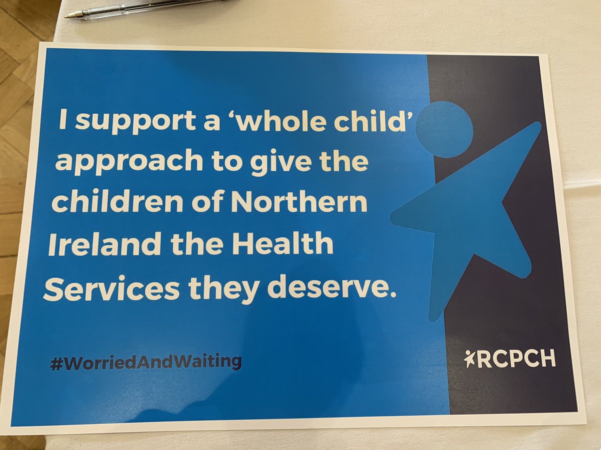 Shocking statistics about our paediatric waiting lists at the launch of the #WorriedAndWaiting report today at Stormont. Children and families are being failed in NI.