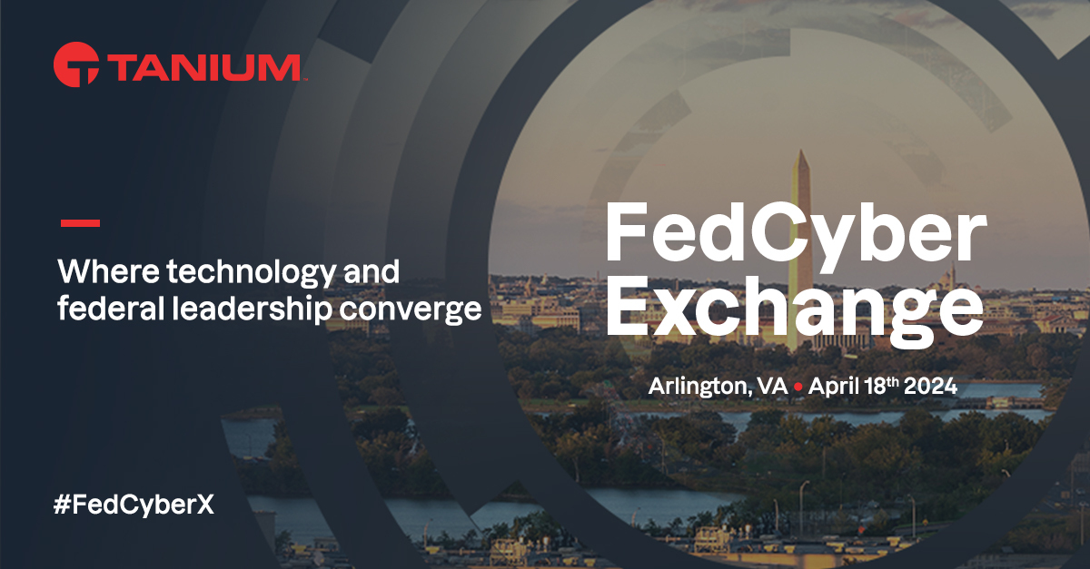 Calling all federal government #IT and #security executives ☎️ Join Tanium CEO @dan_streetman and CTO Matt Quinn this Thursday at #FedCyberX — and learn how to manage risk, secure technology, and unlock innovation at scale: bit.ly/43kkZCY