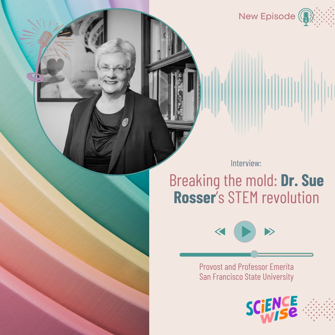 If you've been wishing to hear from the lesbian paleozoologist-turned-women-and-gender-studies-scholar who paved the way for feminist science administration, this is your week! We had a great conversation with Dr. Sue Rosser! pod.link/1715048894 #womeninscience #womeninSTEM