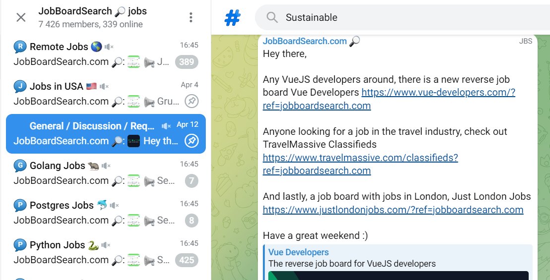 Any job board would like to get a JobBoardSearch 🔎 sponsored slot for April?

Gold 🥇 -> 4DayWeek

Silver 🥈 -> Available
Bronze 🥉 -> Available 

You get:
- Website placement
- Reddit pinned post (7k members)
- Telegram pinned post (7.4k members)
- Newsletter x4 (7.2k subs)