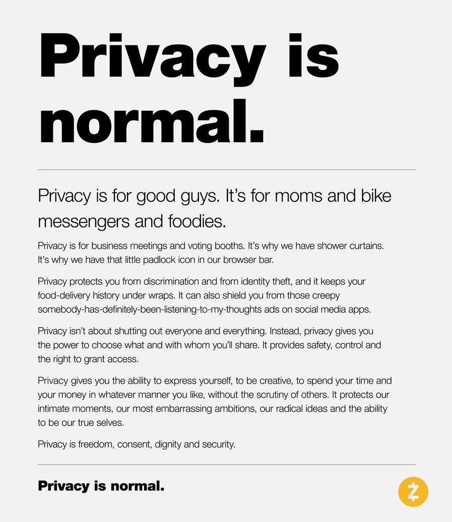 Hey everybody, new “Privacy is normal.” poster just dropped! Everyone save and share this one! ☺️♥️🛡️

x.com/VitalikButerin…