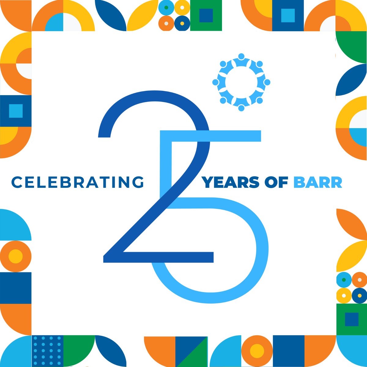 BarrCenter's tweet image. This month, we are celebrating the 25th Anniversary of the #BARRmodel and your significant role in its journey. Whether you’ve been with us since day one or you're wrapping up your first year of implementation, we are so grateful you're part of it. The best is yet to come! 🎉