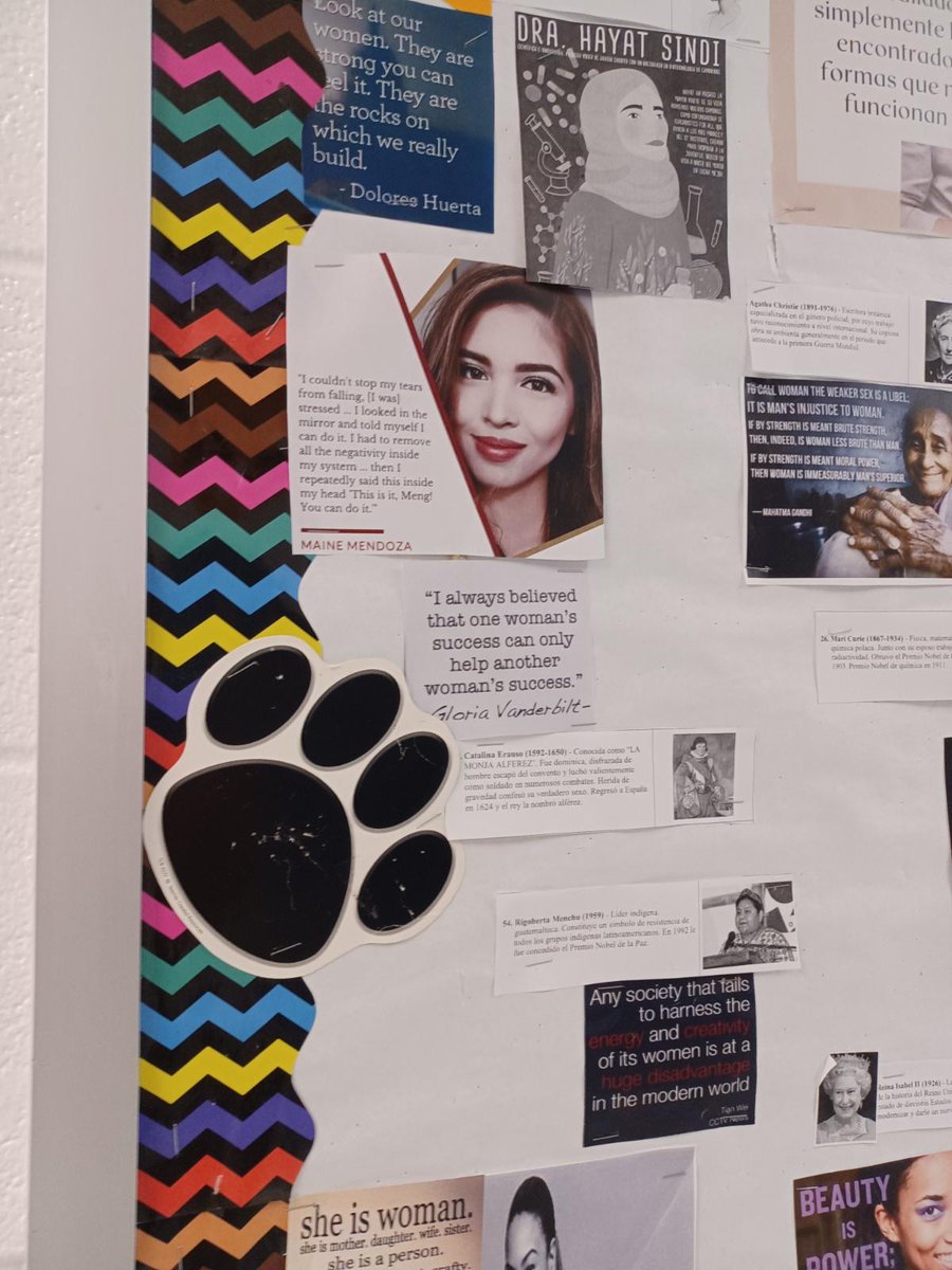 Maine my daughters school, Forest Oak Middle School, put you up as one of the inspirations for womens history month. Btw, I'm not in PTA, so it wasn't  me 😄. My daughter texted me, she got excited. Amazing.

<a href="/mainedcm/">Maine Mendoza</a>
#MaineMendoza
