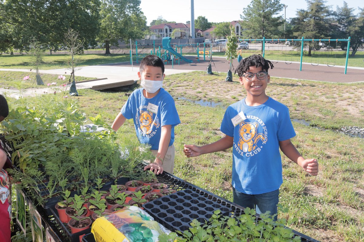 Welcome to the 'Jaguar Jungle' and be aware of the strawberries, potatoes, collards, mustard greens, lettuce, basil and much more. McKinley Elementary School on Friday celebrated the opening of its garden and 40-year partnership with University Methodist Church. #ebrschools
