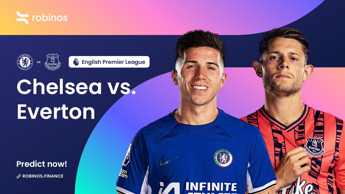 ⚽️ Chelsea vs. Everton: Make or break! Blues desperate for European qualification. Can they bounce back? Share your thoughts by predicting at: robinos.finance/events/versus #Chelsea #Everton #PremierLeague $RBN