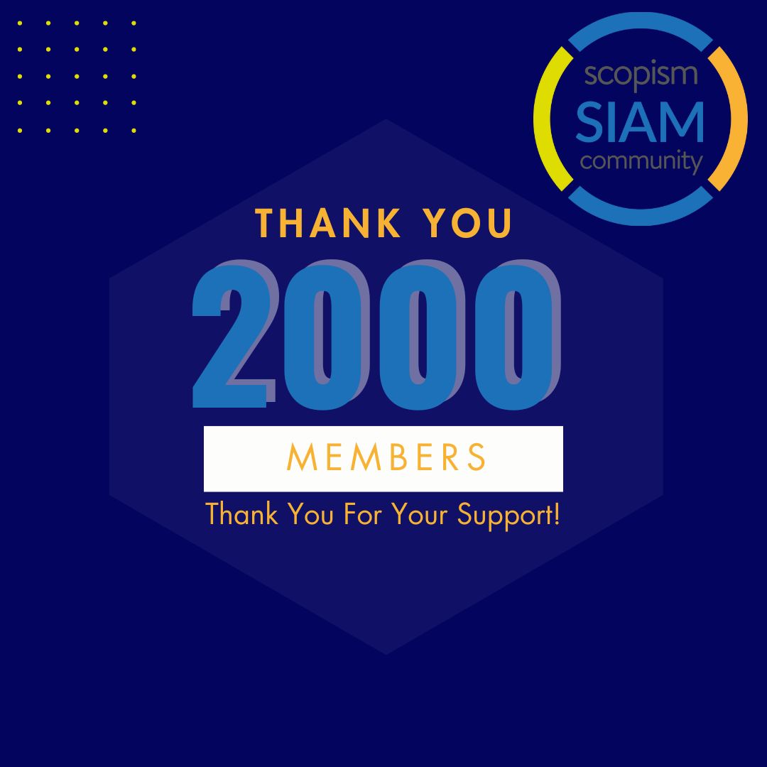 🚀 What a milestone! 🎉 The Scopism SIAM Community has reached 2000 members in just 9 months since launch! 🌟 Let's keep the momentum going and continue to build this incredible community together. Join today: scopism.circle.so/home