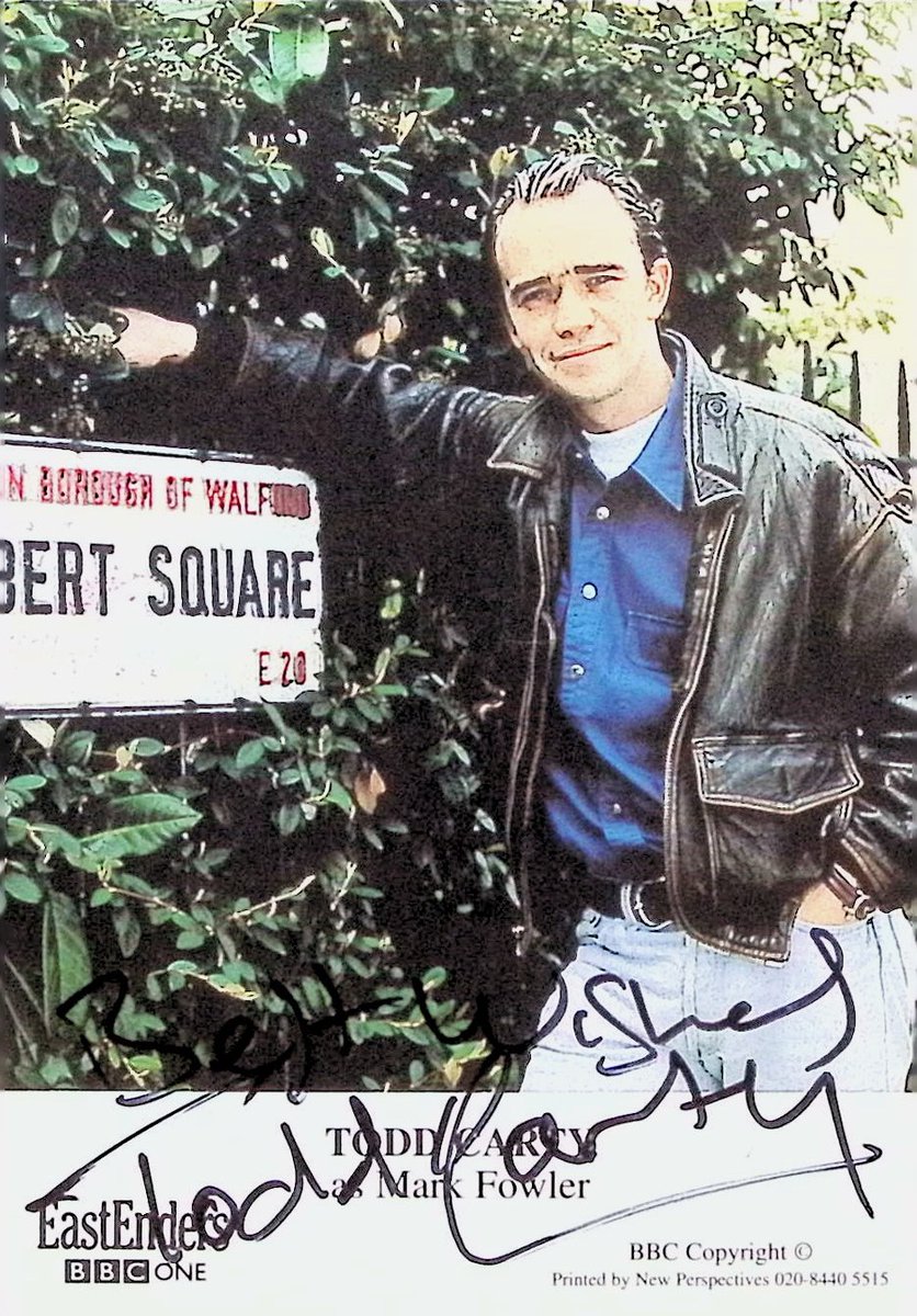 TvDidYouSee's tweet photo. Some more EastEnders signed cast cards from back in the early nineties - Michael French, Shobu Kapoor, Todd Carty and Pam St. Clement
#EastEnders #castcards https://t.co/lAk2GB9DfR