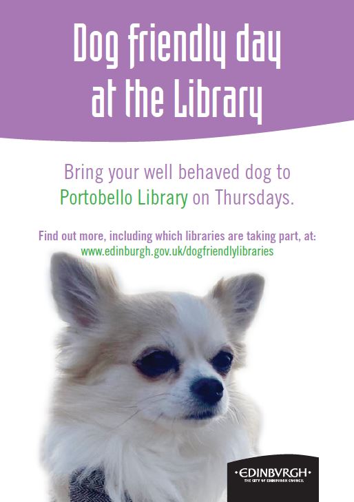 It's #DogFriendlyThursday and all our canine customers are welcome back to the warm, nurturing embrace of the library between the hours on 10am and 5pm as usual! We always look forward to the official #BestDayoftheWeek here at @PortyLibrary! ♥️🐶