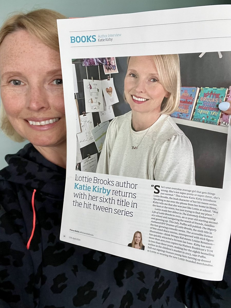 Absolutely chuffed to bits with this! Never thought I’d get an author interview in @thebookseller - I feel a bit like a proper grown up 😂 Thank you so much for the lovely interview @fionanoblebooks x