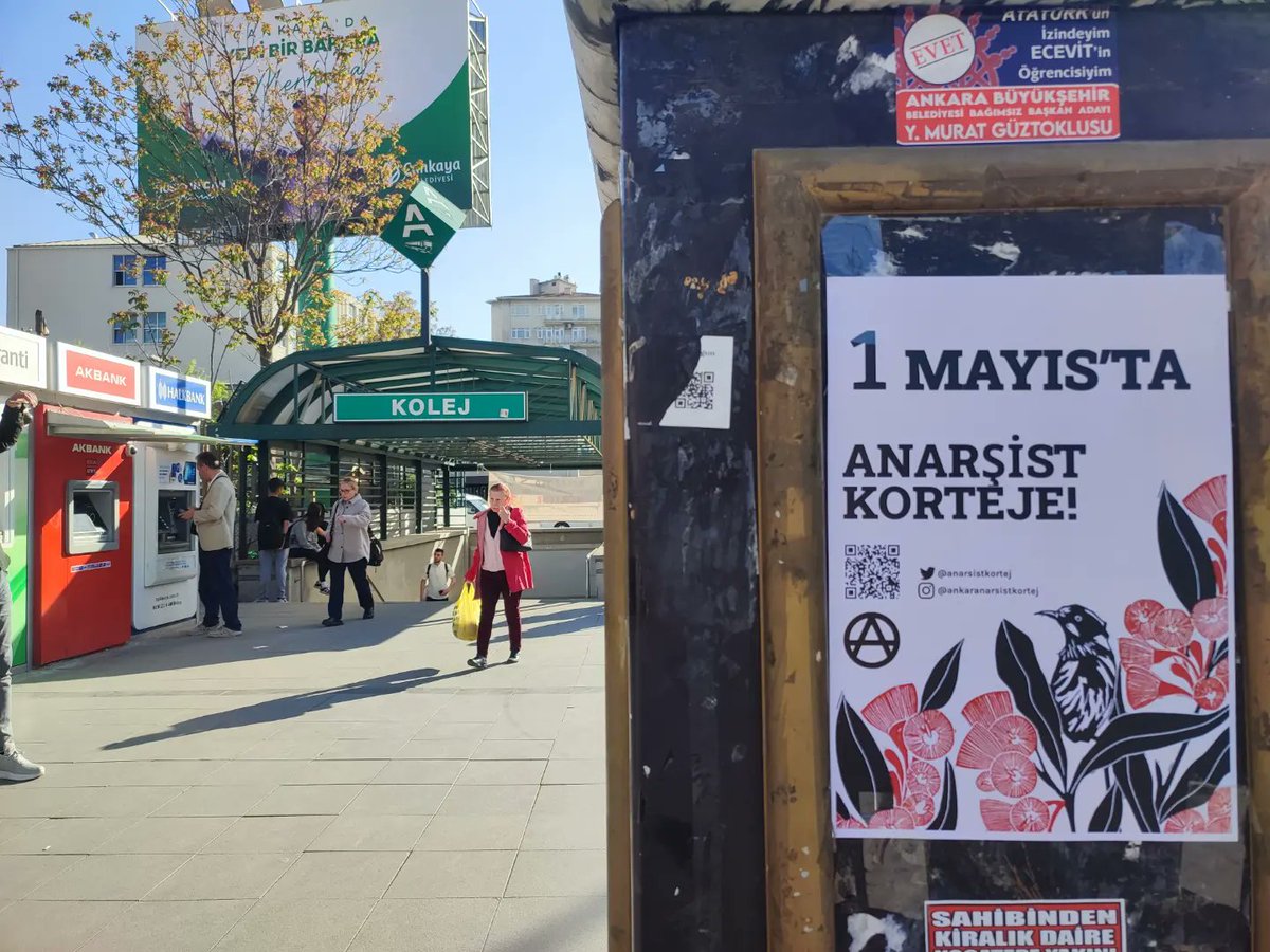 anarsistkortej's tweet photo. Sokaklarda afişlerimiz sizleri çağırıyor.

Haydi 1 Mayıs'ta Anarşist Korteje!

#1mayıs
#ankara 
#anarşizm https://t.co/JwtSZFdrgX