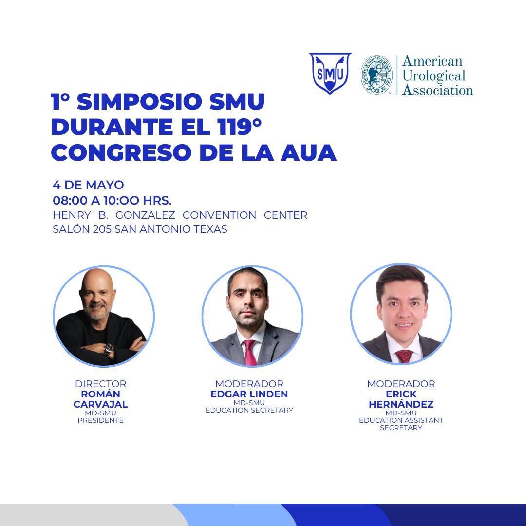 smumexico's tweet image. ¡Se acerca el 1er Simposio SMU en el 119vo Congreso de la Asociación Americana de Urología 2024!🩺

📲Regístrate: auanet.org/AUA2024

¡Nos vemos en📍San Antonio Texas!

#SMU24 #UrologíaEnMovimiento