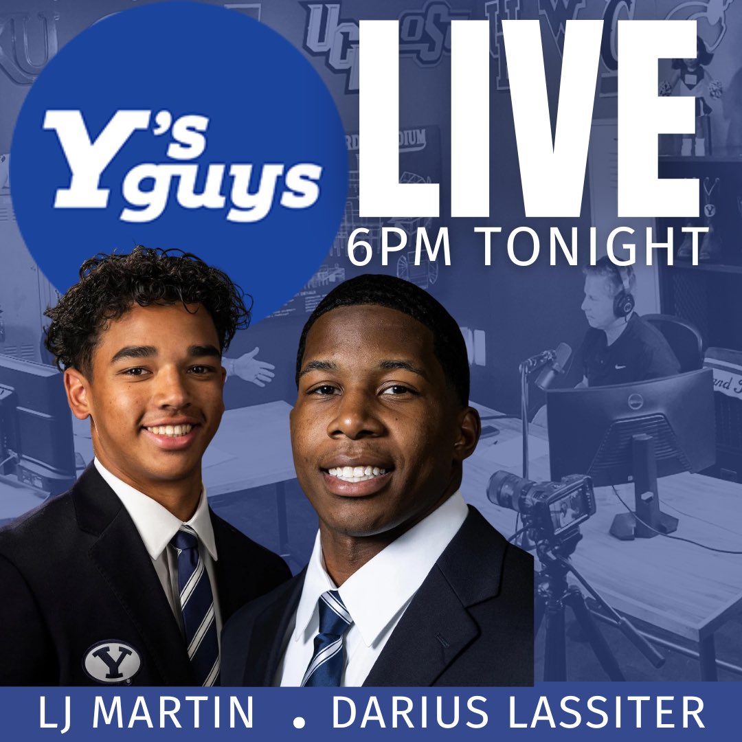 Tonight we’re pulling in former #byubasketball head coach @CoachCleve22 to get his take on the search for the next head coach. We’re also discussing the upcoming #byufootball season with @darius_lassiter and @aLJayMartin. Tune in tonight at 6 pm MDT at ysguyslive.com.