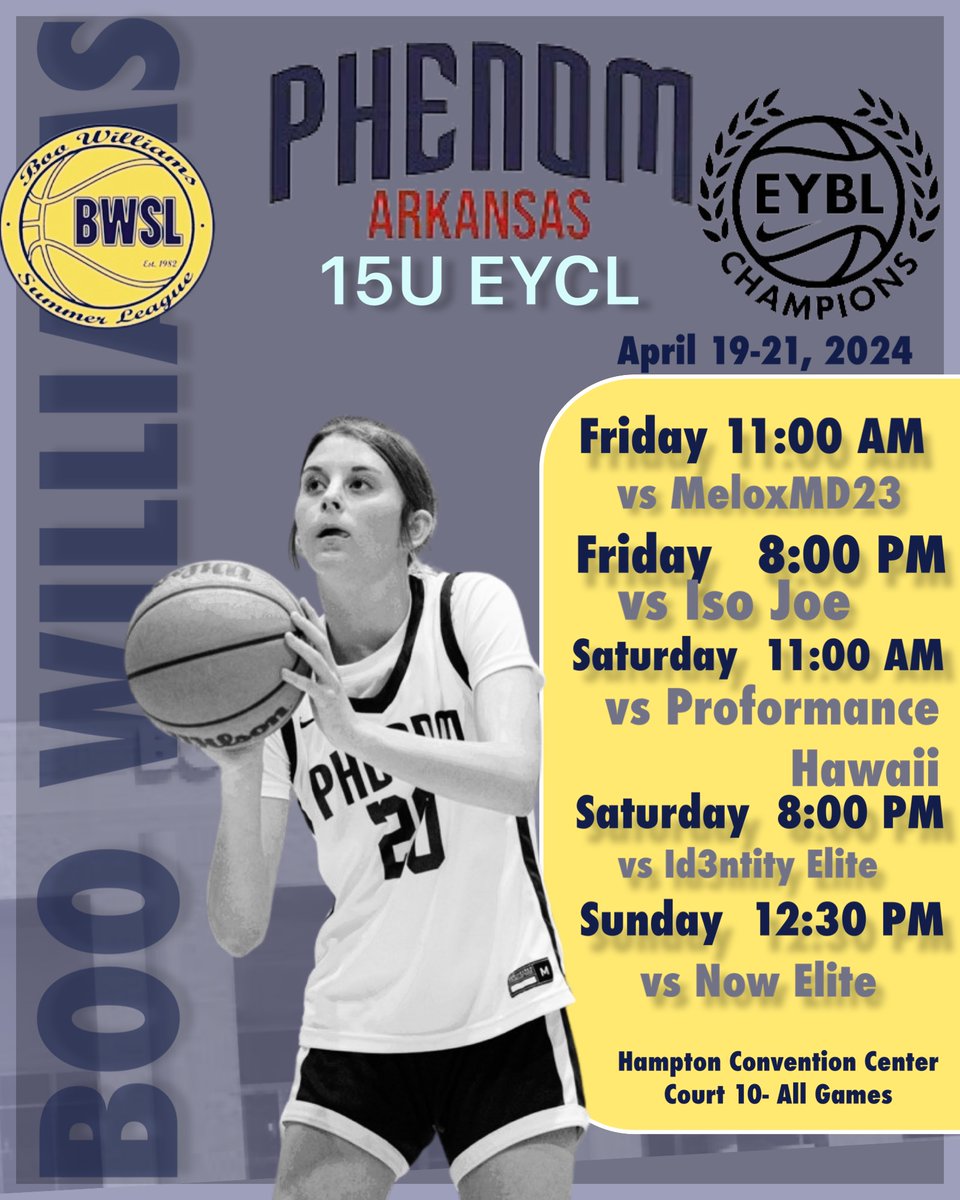 Team Iso (@mophenomar_2027) on Twitter photo Super excited to kick off <a href="/nikegirlseycl/">Nike Girls EYBL Champions League</a> circuit this week! Be sure to check out this team, you will not be disappointed! #Phenom! Super excited to kick off <a href="/nikegirlseycl/">Nike Girls EYBL Champions League</a> circuit this week! Be sure to check out this team, you will not be disappointed! #Phenom!