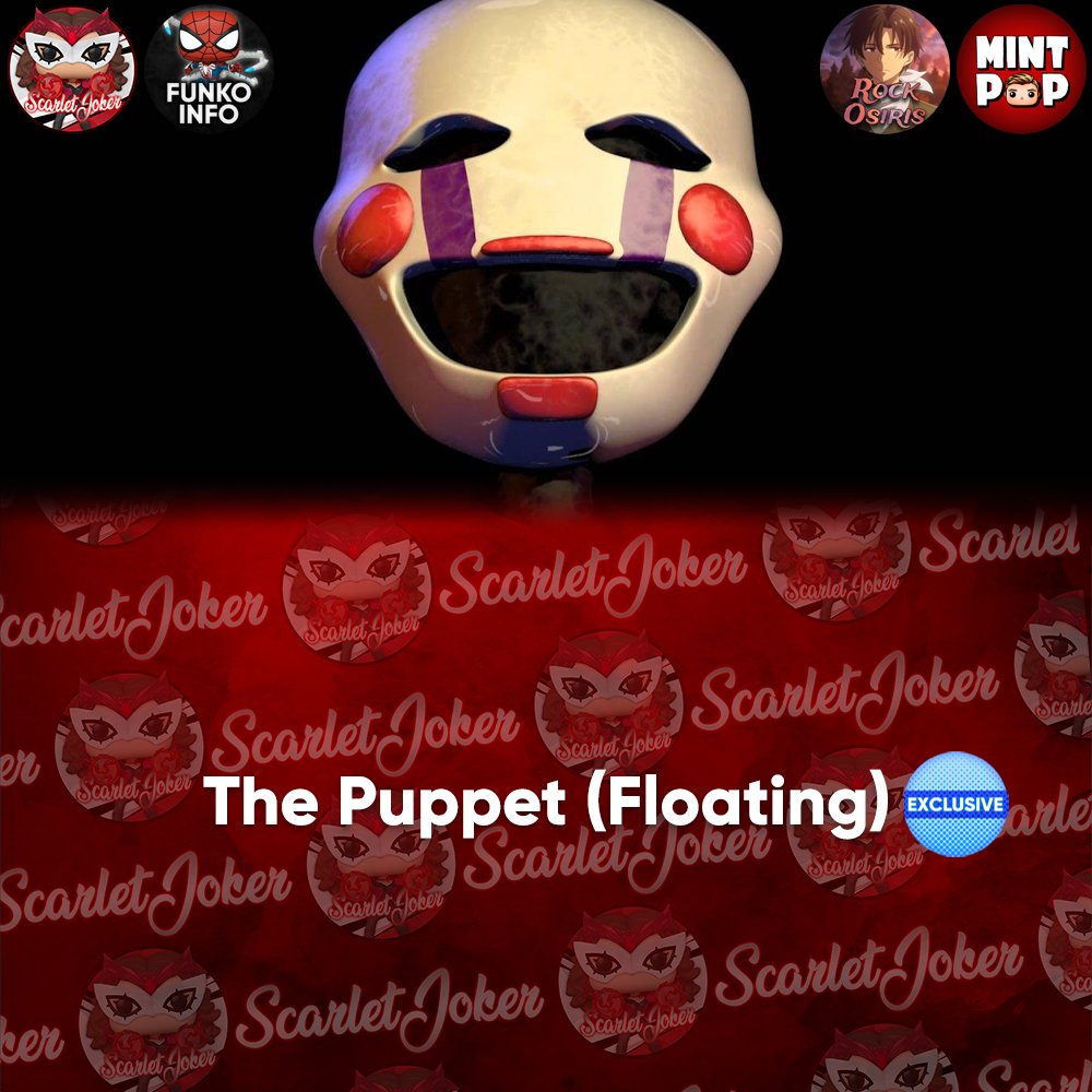 A new Exclusive Funko Pop of The Puppet is coming soon, featuring it floating in an entirely new mold! This will be coming later this year with Withered Golden Freddy as a part of the 10 Year Anniversary line! #Funko #FunkoPop #FiveNightsAtFreddys #FNAF