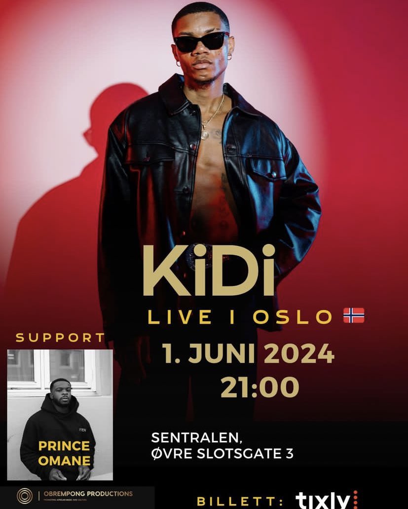 OSLO 🇳🇴 the Golden Boy coming through June 1 , 2024. Can’t miss 🔥 @KiDiMusic