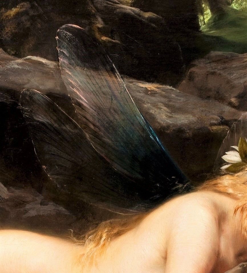 ‘Forest Nymph’ (detail) by Paul Hermann Wagner, c. 1870.