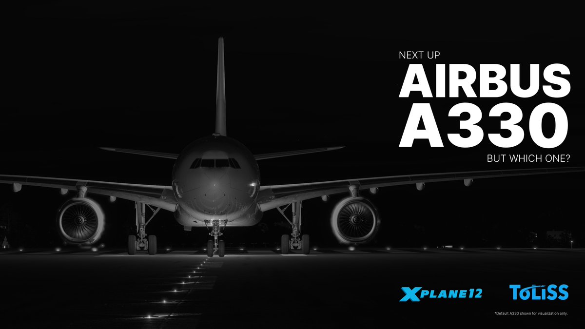 Breaking news: ToLiss is adding an A330 to their fleet! 📣 Which subtype do you reckon it could be? Let's hear your best guesses in the comments! ✈️🤔 #TolissA330