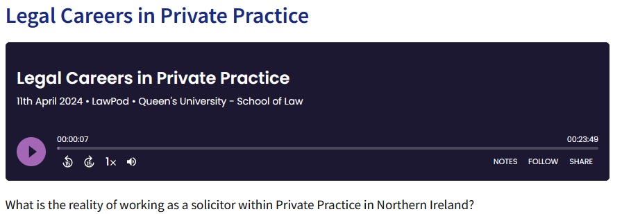 The Law Society of Northern Ireland working in partnership with Queens University have launched a new podcast with solicitors, Simon Murray of Murray Kelly Moore and Katherine McAuley of Joseph Magee & Co. player.captivate.fm/episode/962cee…