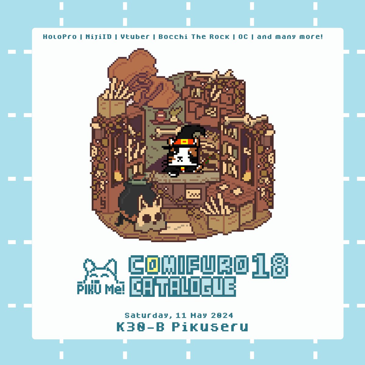 logitq's tweet photo. ✨Pikuseru #CF18 OPEN PO &amp; GIVEAWAY ✨

🗺️#comifuro18 ICE BSD
📅11  May 2024 (Satudrday only)
🌟Fandom: HoloPro, Nijisanji, OC, Etc
🪑Table: K30 - B

🛒PO Pick up &amp; Mail Order
15-20 April 2024
https://t.co/D8X6t6Kn2W 

🎁GA
❤️&amp;🔁 to get 100K worth merch of ur choice for 2 winner https://t.co/s47D6UNv1u
