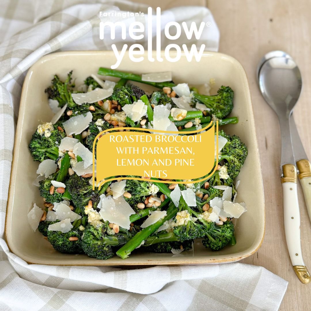 Try our new Roasted Broccoli with Parmesan, lemon and pine nuts ! 
#broccoli #coldpressed #rapeseedoil #Salad #RecipeOfTheDay

Try this amazing recipe at farrington-oils.co.uk/recipe/roasted… 💚