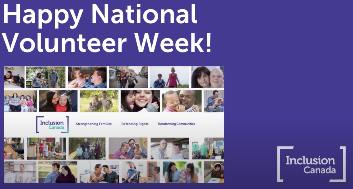 InclusionCA's tweet image. For #NationalVolunteerAppreciationWeek, our EVP Krista Carr shares some words for our volunteers, thanking them for their relentless support. Thank you to all our volunteers, we couldn't do this work without you. 💜 

Watch @KristaCarrNB here: youtu.be/jnCIwDqTHJo