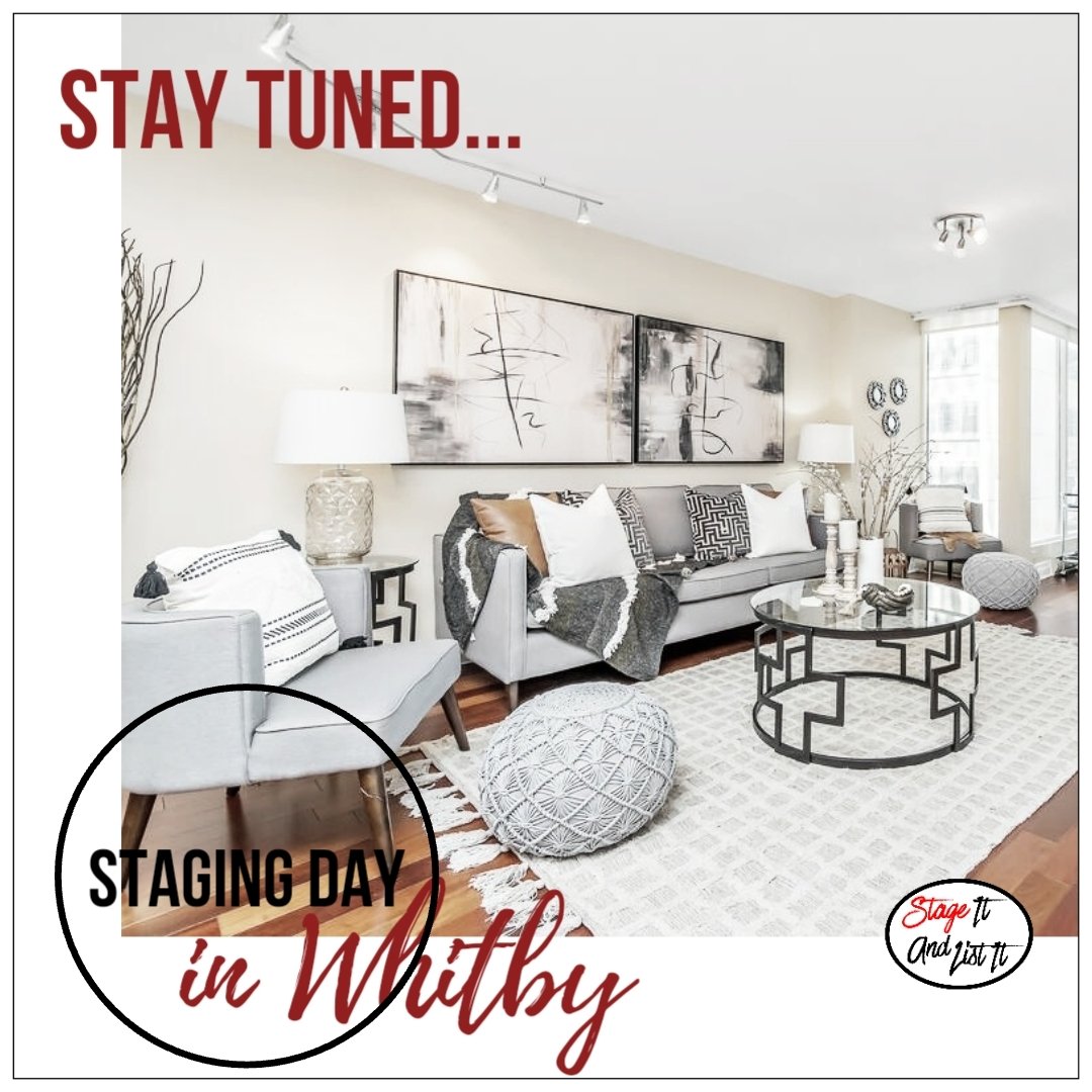 Another super busy week ahead!  #StagingDay in Whitby ❤️! Today we are staging a 3 bedroom, 3 bathroom detached family home with a finished basement. Stay tuned, it's gonna look awesome. Styled by @stageitandlistit.
.
.
#stageitandlistit #homestaging #stagingsells #staging