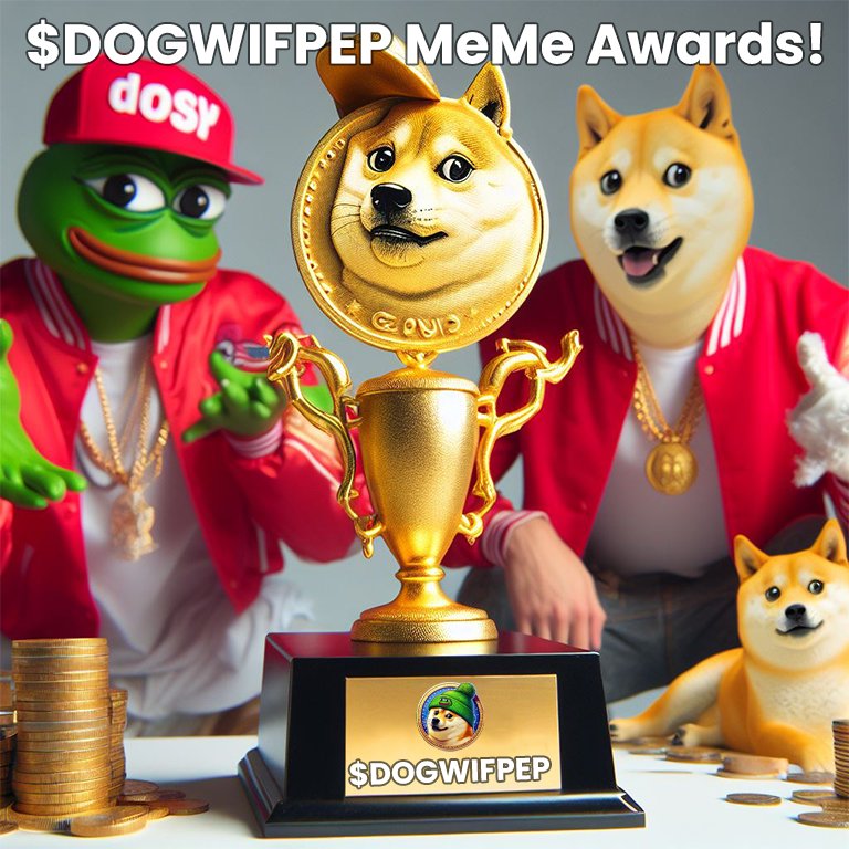 Sol_Among_Us's tweet photo. The #5 #DOGWIFPEPMeMeAwards! 
Win 50% of this weeks transaction fees💰

Ca: AKrudxtZXqYM6BmhnwXpPcFDYdaYEA4FgjxDLoyreCSg
How to win?:
1. Comment your $DOGWIFPEP meme
2. Get the most appreciated meme.
3. At the end of the week transaction fees will be claimed and airdropped🏆 https://t.co/By6MLdC1nD