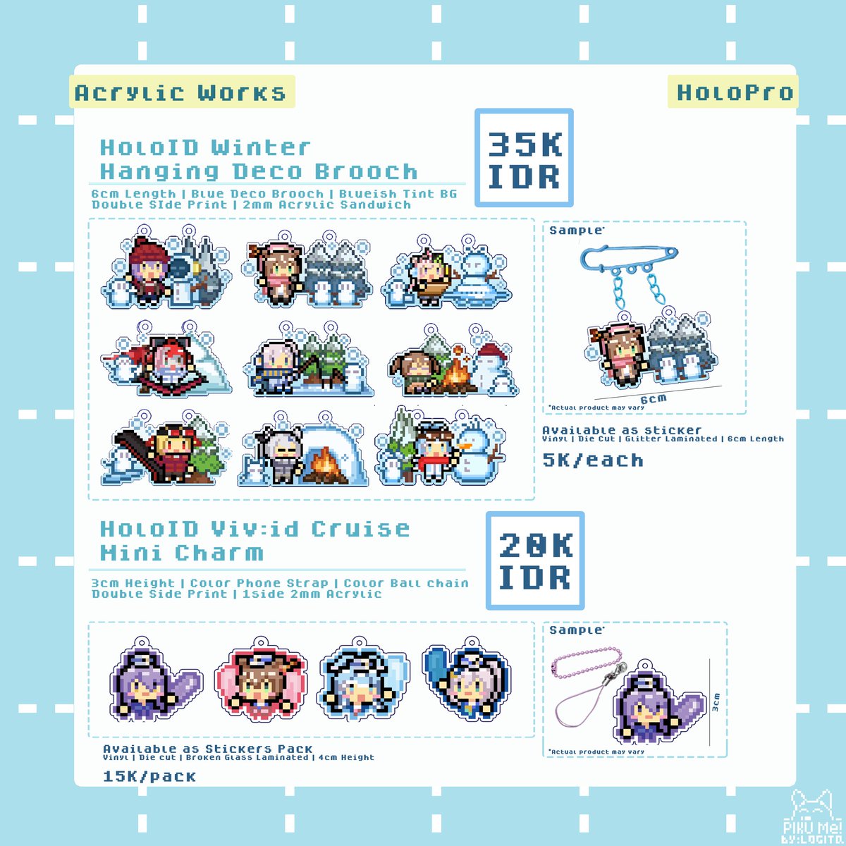 logitq's tweet photo. ✨Pikuseru #CF18 OPEN PO &amp; GIVEAWAY ✨

🗺️#comifuro18 ICE BSD
📅11  May 2024 (Satudrday only)
🌟Fandom: HoloPro, Nijisanji, OC, Etc
🪑Table: K30 - B

🛒PO Pick up &amp; Mail Order
15-20 April 2024
https://t.co/D8X6t6Kn2W 

🎁GA
❤️&amp;🔁 to get 100K worth merch of ur choice for 2 winner https://t.co/s47D6UNv1u