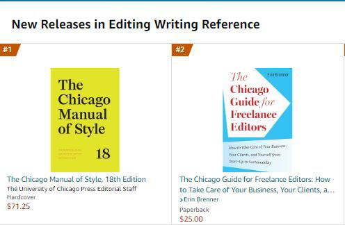 Oh wow, my book is #2 today in Amazon's Editing list, between my two favorite style guides! Thanks to all my #Edibuddies who preordered. It makes such a difference. Amazon will start shipping on April 30. Want to order? Go to zurl.co/dBae
#FreelanceEditing #AmEditing