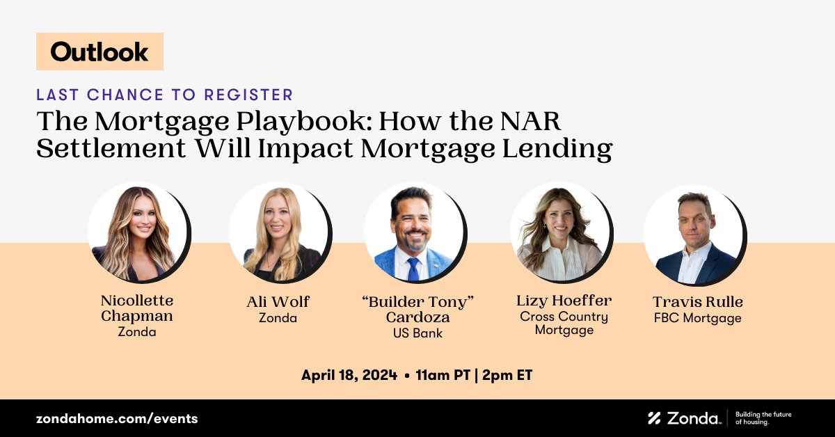 Last chance to register! 🏘️ Ali Wolf will walk you through recent national economic developments and Nicollette Chapman will lead a panel discussion digging into the impact of the NAR settlement. ➡️ Register now: bit.ly/43xKAbS