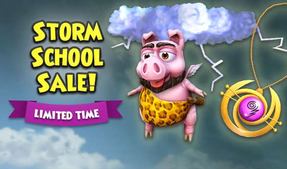 April showers... ⛈️ Now through Sunday, April 21st, you can get select Storm School themed items up to 50% off in the Crown Shop. Don’t miss out on this deal! wizard101.com/game/storm-sch… #Wizard101