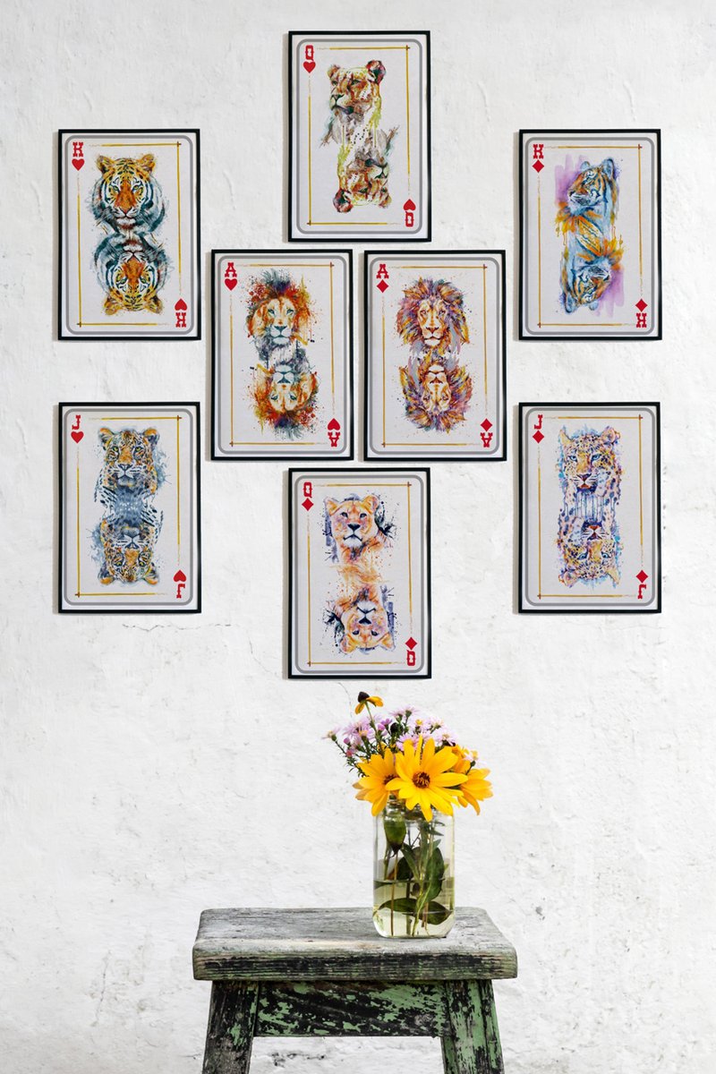 ArtSyndrome75's tweet photo. https://t.co/0NbR4PFkTD
Unleash your wild side with this purrfect feline art playing card set for big cat lovers and high-rolling gamblers. 🐾 Play your hand with style! #CatLovers #ArtisticPlayingCards #WildSide #BigCats #GambleInStyle #FelineInspiredArt #UniqueDeckofCards https://t.co/wDMoD1P9fA