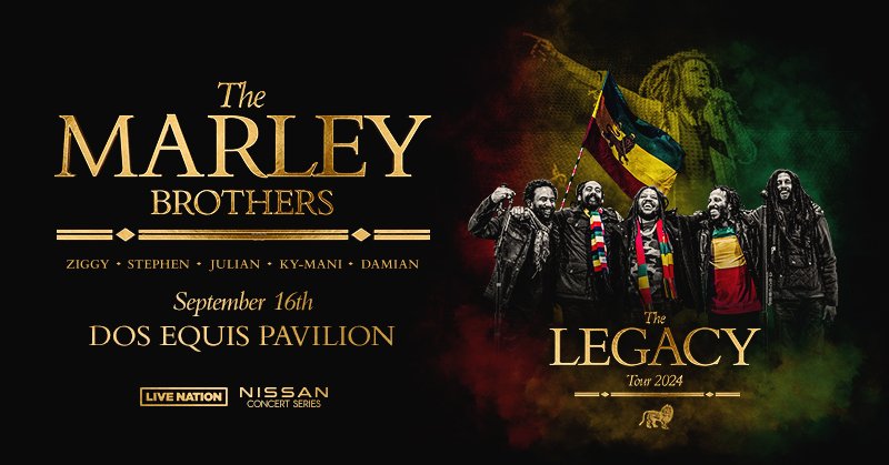 🇯🇲 JUST ANNOUNCED: The Marley Brothers - @ziggymarley, @stephenmarley, @JulianMarley, @MaestroMarley, @damianmarley bring The Legacy Tour on Sept 16! 🎟️ Ticket Info: livemu.sc/4cQKPmB ➡️ LN Presale: 4/17 at 10AM thru 4/18 at 10PM ✅ Code: RIFF 🎸 On Sale: 4/19 at 10AM