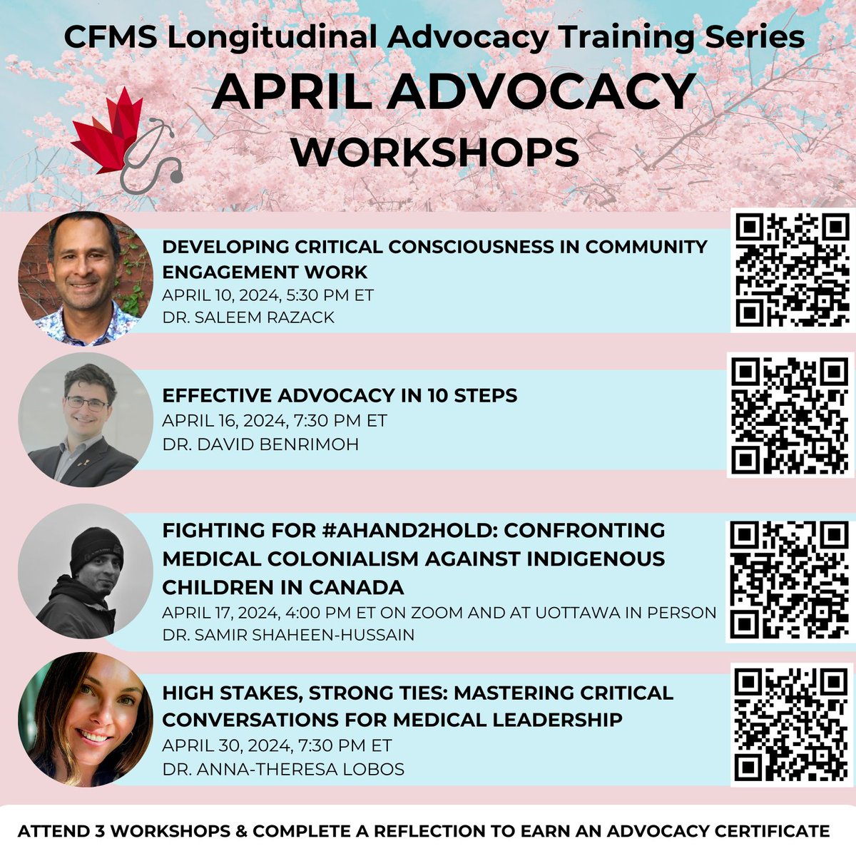Don't miss out on two amazing LATS workshops! Learn effective advocacy with Dr. David Benrimoh on April 16, and meet Samir Shaheen-Hussain, author of the award-winning book 'Fighting for A Hand to Hold,' on April 17 Apr 17: buff.ly/3Q1bpzo Apr 16: buff.ly/3vUjgrH
