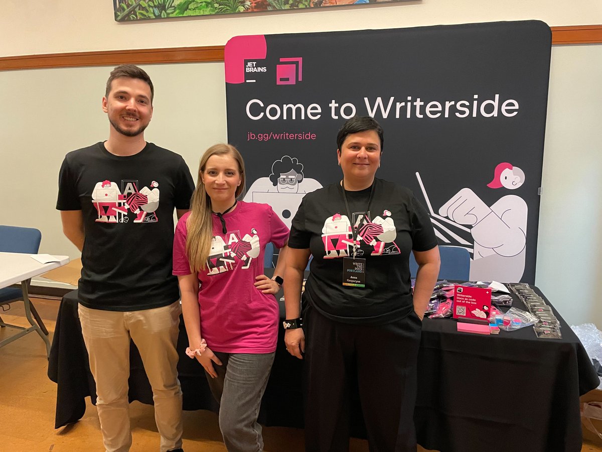 📢 Our booth is all set up! Come to Writerside and explore our innovative docs-as-code solution – and yes, we've got cookies too! 😉 #WriteTheDocs
