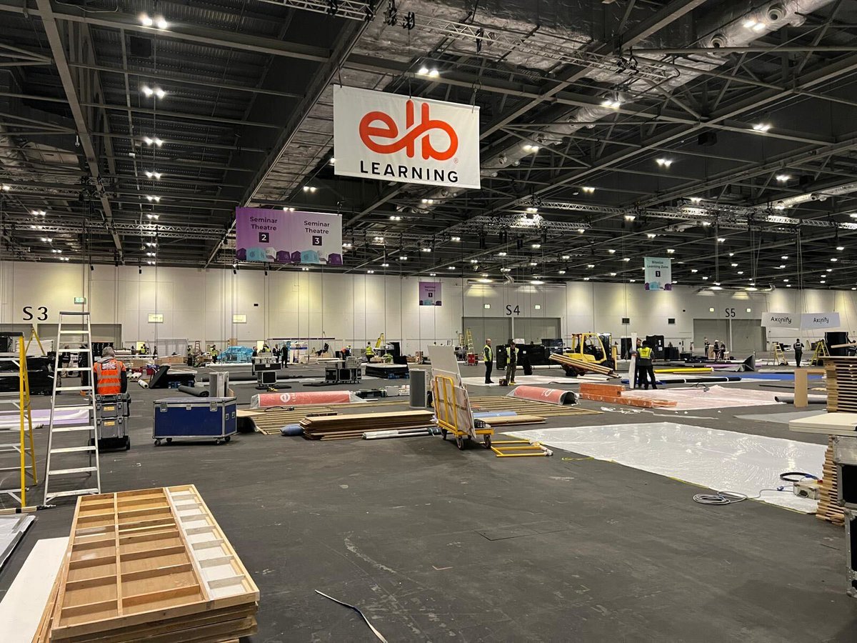 And so it begins! The team has landed here in London for #LT24UK and the booth build is underway. We can't wait to see everybody at stand F50 starting on 4/17 for a couple days of inspiring conversation, demos, speaking sessions & more! #Learning #LnD #LearningandDevelopment