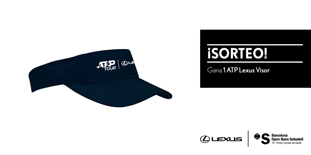 LexusSpain's tweet photo. SORTEO | Haz RT y consigue una ATP Lexus Visor. Bases Legales: https://t.co/FQIPAqFTRx https://t.co/aVzJPVUBK0