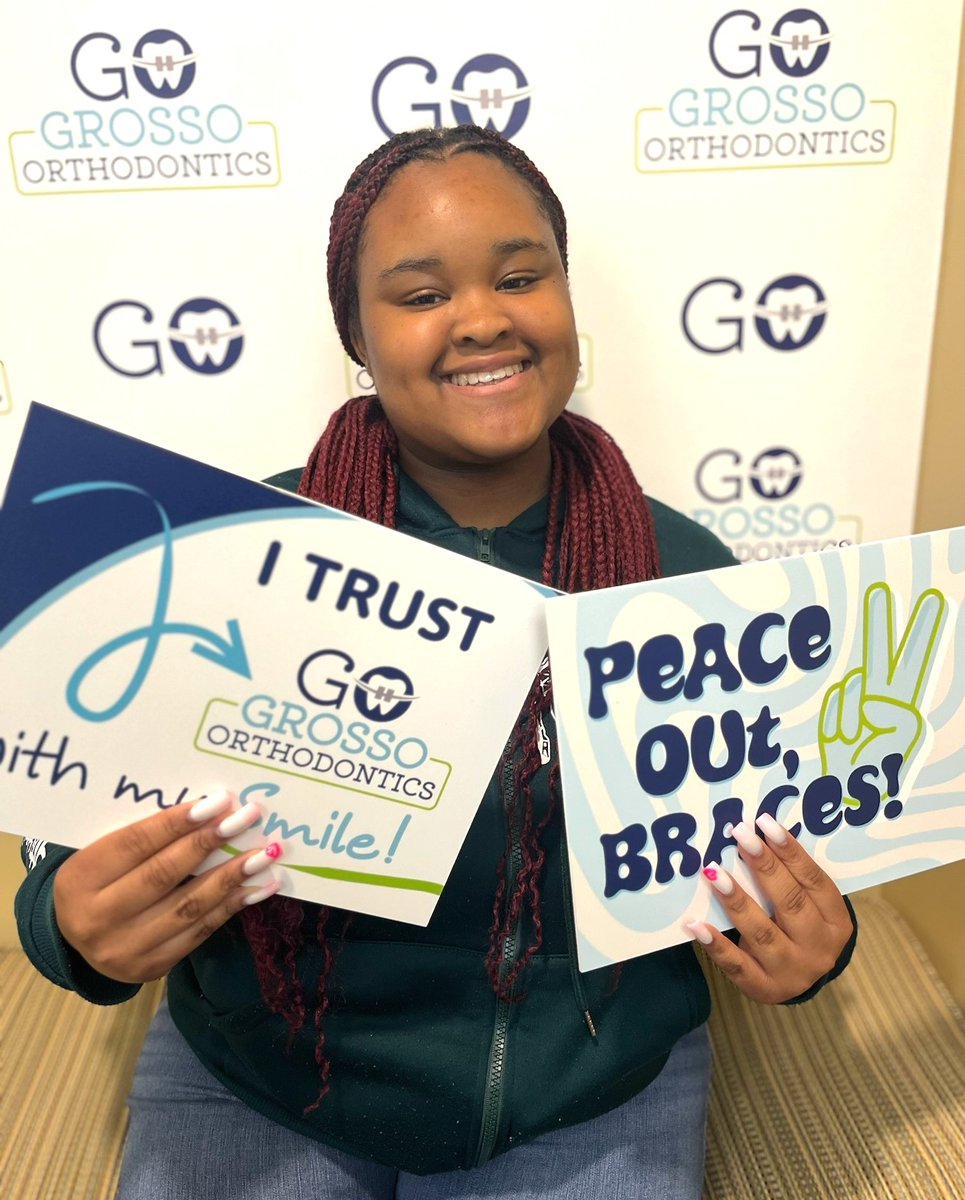 Sabrina said peace out to her braces last week! 🙌 Congratulations on your beautiful new smile, Sabrina! 💚

#GrossoOrthodontics #Smile #ByeByeBraces