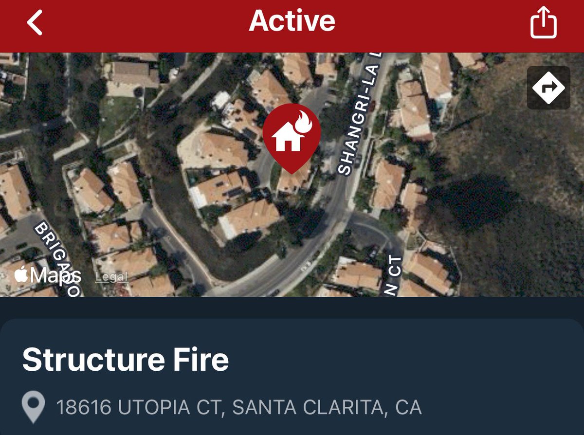 #HouseFire | LACoFD has knockdown on an attic fire.