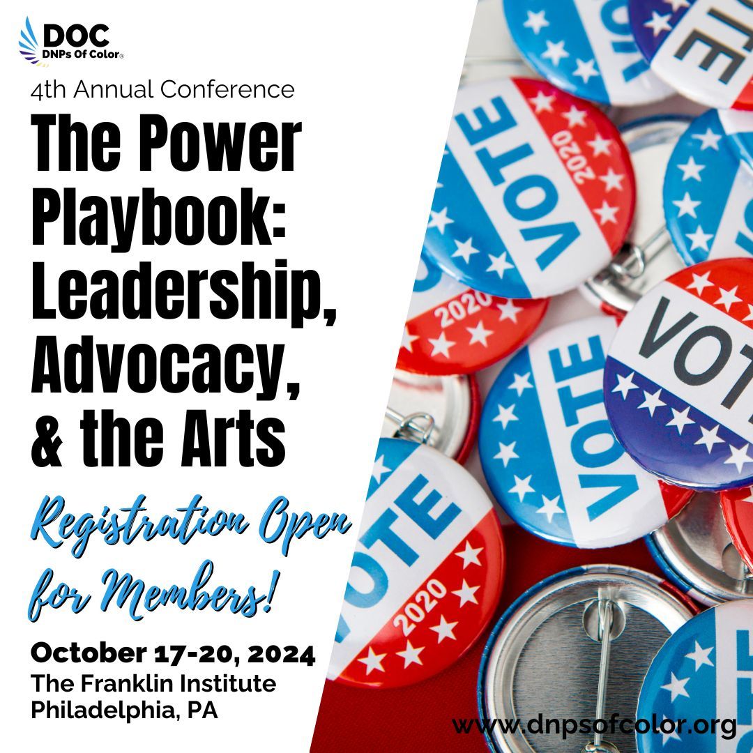 Get ready for our 4th Annual DNPs of Color Conference! This is not just an event, it's a celebration of diversity, talent, and groundbreaking achievements in our field. #DNPsofColor #empoweringprofessionals #transformingnursing #PowerPlaybook #DrNurse #DrNP #DNPconference