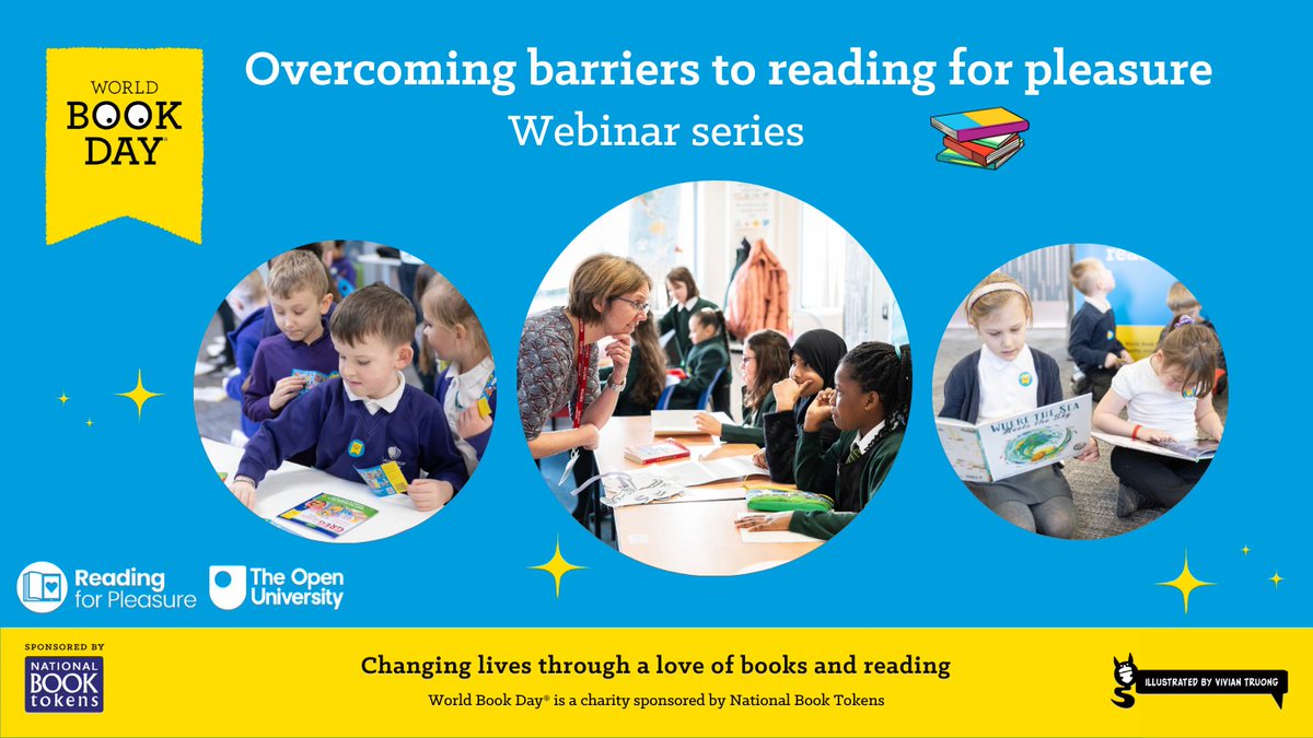 How can we overcome barriers to reading for pleasure in schools? Inspired by our research with Beano Brain, our new webinar series with @OpenUni_RfP talks to practitioners about their experiences and give some brilliant tips to use in your setting - worldbookday.com/about-us/our-a…