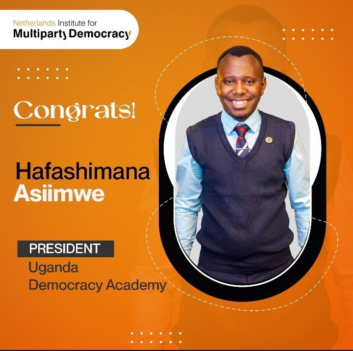 I have been elected and declared President #DemocracyAcademyUg2024 Thank you colleagues @WeAreNIMD and grateful to @UpfyaOrg @EUinUG for a timely value addition Leadership @unsaugofficial @mwenderezo @NYCofUganda @PNyamutoro @Turya_osborn @PrimusBahiigi @paulrwabihurwa