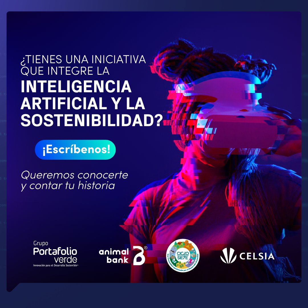 ¿cómo unir la inteligencia artificial y desarrollo sostenible?💡

En el marco de la Semana por la Sostenibilidad #CicloSiete 2024, te invitamos a participar contándonos sobre una iniciativa que integre la inteligencia artificial y la sostenibilidad. 

forms.gle/6nGthhxLPdybXL…