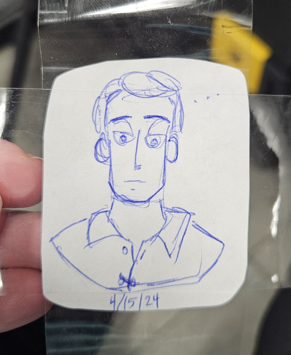 yeageryaks's tweet photo. Lil doodle of a dude that was in this webinar I was just in 

My dude looked bored af https://t.co/xC65ohTf7D