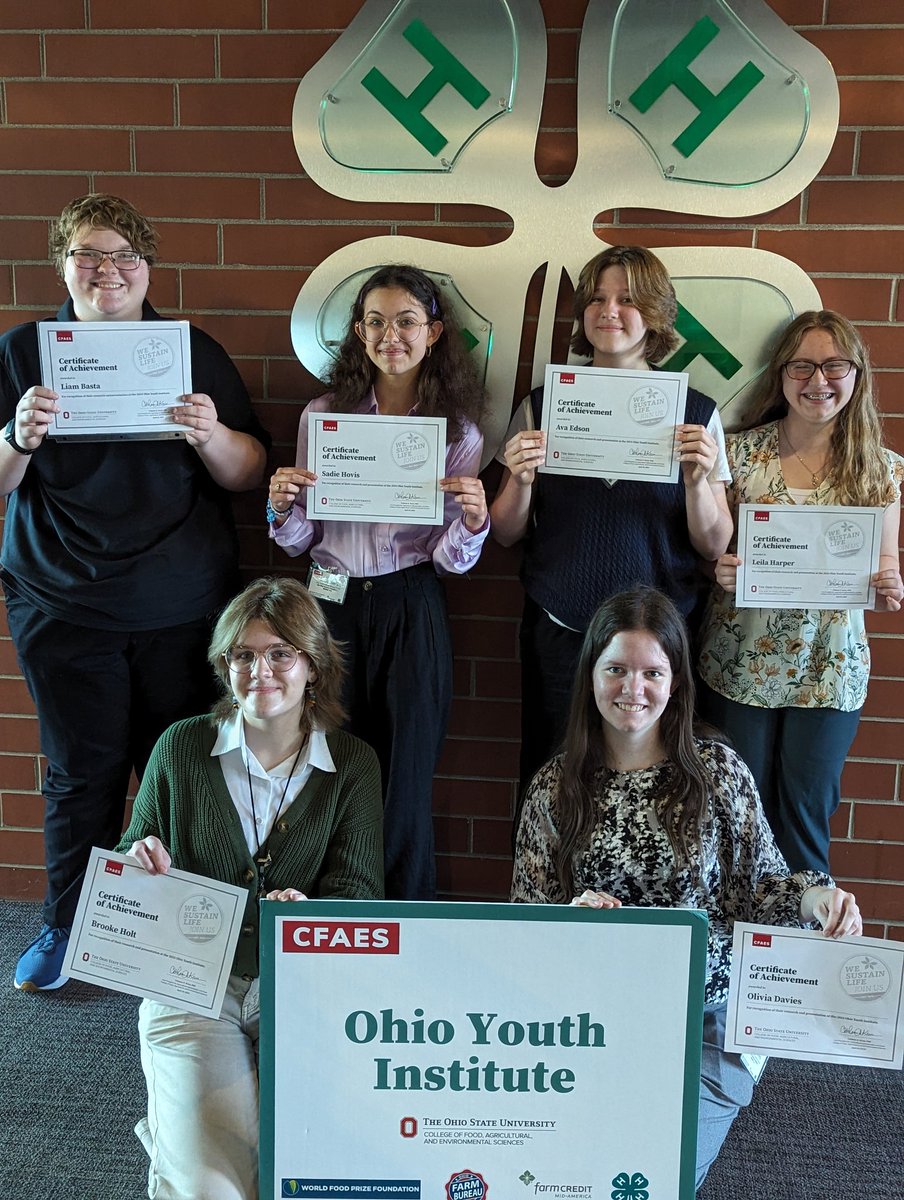 Proud of #ourBMSA students who conducted research and presented at the Ohio Youth Institute @WorldFoodPrize Conference today. #OAISS