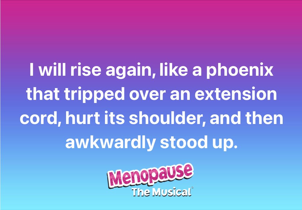 Trying our best to rise again like a phoenix on Tax Day. 🫠

#taxday #menopausemonday #menopausememe #menopausethemusical2 #women #menopausesupport #menopausematters #menopausehumor #hotflashes
