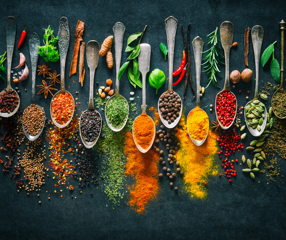 Did you know? Certain herbs and spices are beneficial to gum and tooth health. Nutmeg, bloodroot, cloves, and other herbs and spices can help with bad breath and lower gum inflammation, and they are soothing and antibacterial.