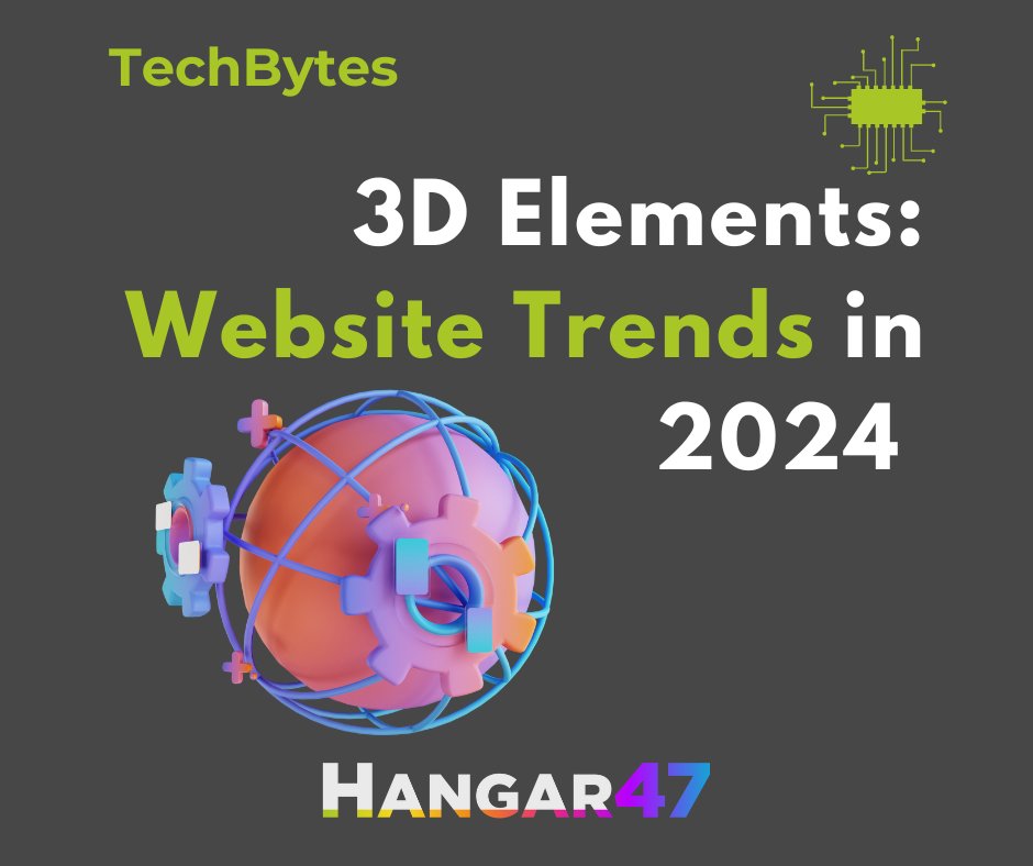 Websites are getting a makeover in 2024!   3D elements are trending: interactive products, immersive animations, & eye-catching backgrounds.  #WebDesignTrends #3DWebsites  

➡️ Stand out & boost engagement!  Let's chat about upgrading your site: [link in bio]