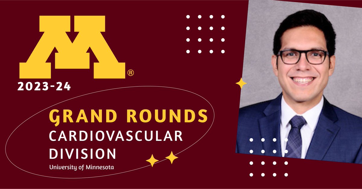 CV Division Grand Rounds April 16, noon: Jorge L. Reyes-Castro, MD, MS “A Research Journey: From Atrial Fibrillation to Atrial Myopathy.” 299 Variety Club Research Ctr | Webcast: z.umn.edu/8vwh #UMNresearch #UMNheart